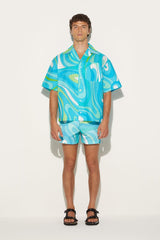 PUCCI Marmo-Print Cotton Shirt | Men Ready To Wear