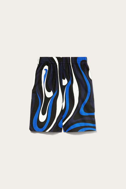 PUCCI Marmo-Print Cotton Shorts | Men Ready To Wear
