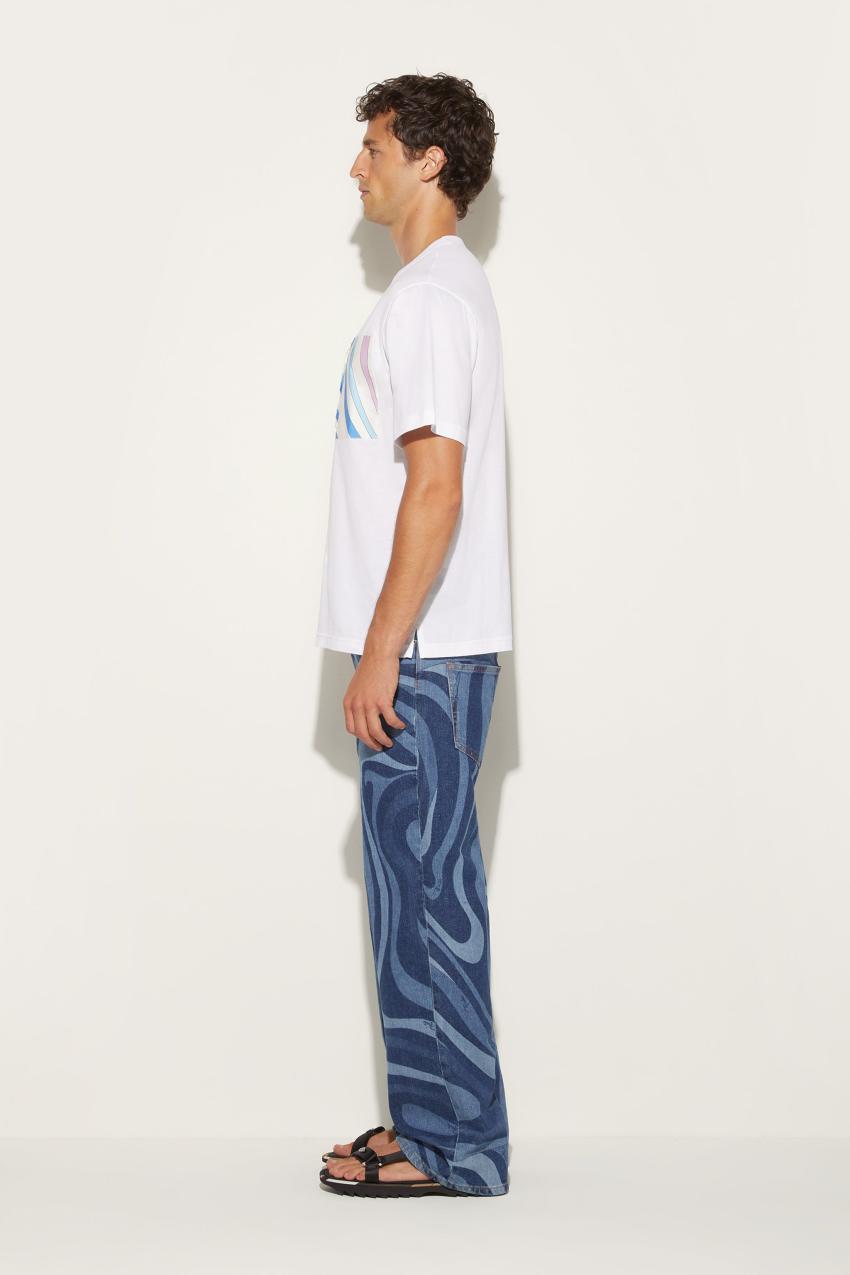 PUCCI Marmo-Print Cotton T-Shirt | Men Ready To Wear