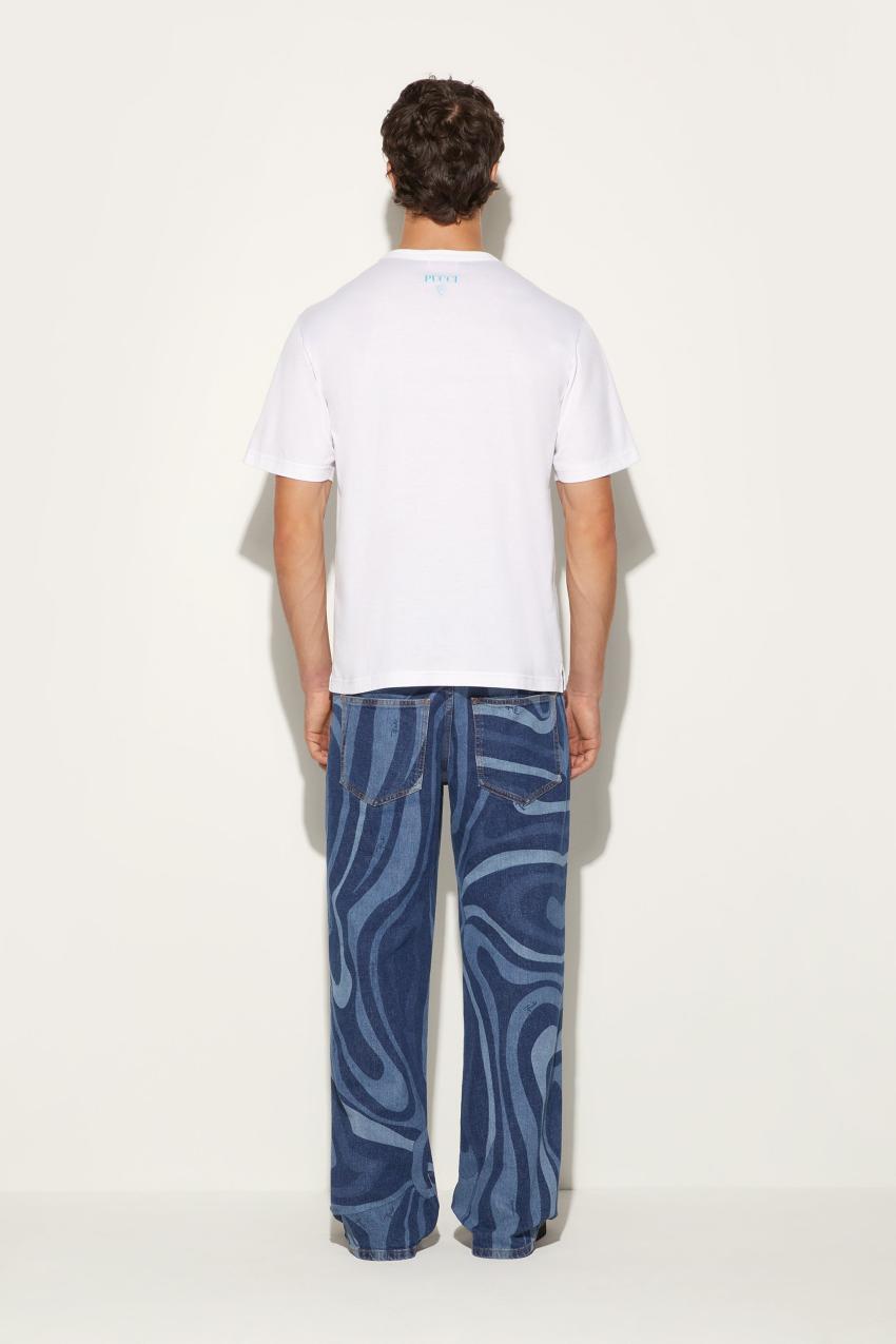 PUCCI Marmo-Print Cotton T-Shirt | Men Ready To Wear
