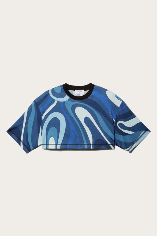 PUCCI Marmo-Print Cotton T-shirt | Women T-Shirts And Sweatshirts