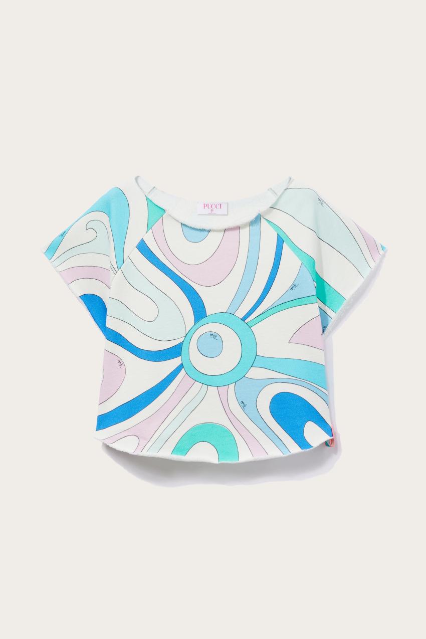 PUCCI Marmo-Print Cotton T-Shirt | Women T-Shirts And Sweatshirts