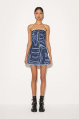 PUCCI Marmo-Print Denim Dress | Women Dresses