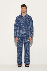 PUCCI Marmo-Print Denim Jacket | Men Ready To Wear
