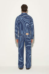 PUCCI Marmo-Print Denim Jacket | Men Ready To Wear