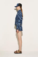 PUCCI Marmo-Print Denim Jacket | Women Jackets
