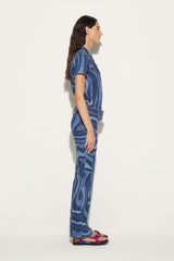 PUCCI Marmo-Print Denim Jumpsuit | Women Denim