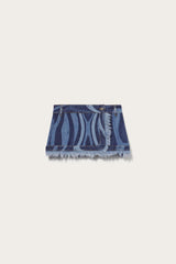 PUCCI Marmo-Print Denim Mini Skirt | Women Skirts