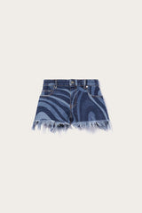 PUCCI Marmo-Print Denim Shorts | Women Denim
