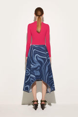 PUCCI Marmo-Print Denim Skirt | Women Skirts