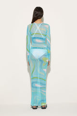 PUCCI Marmo-Print Long Dress | Women Dresses