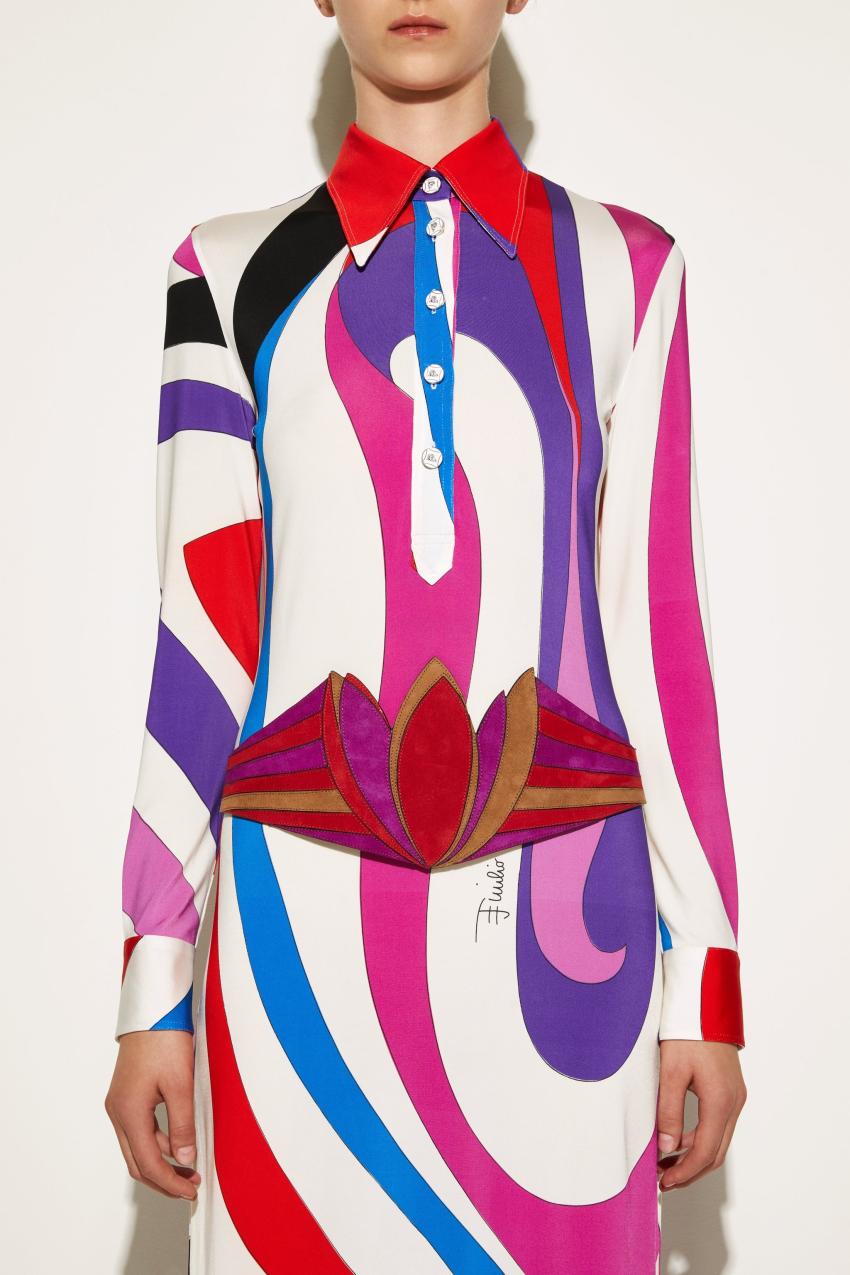 PUCCI Marmo-Print Long Dress | Women Dresses