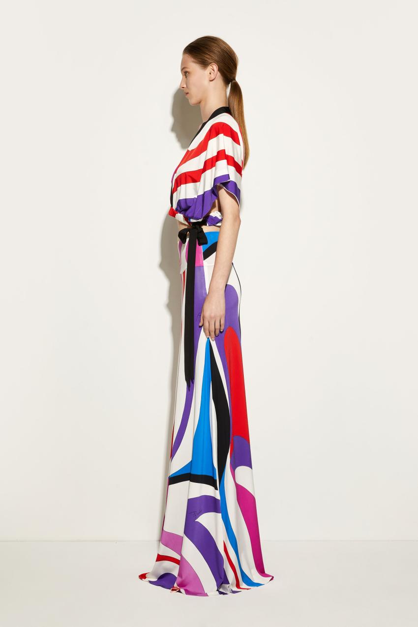 PUCCI Marmo-Print Long Skirt | Women Skirts