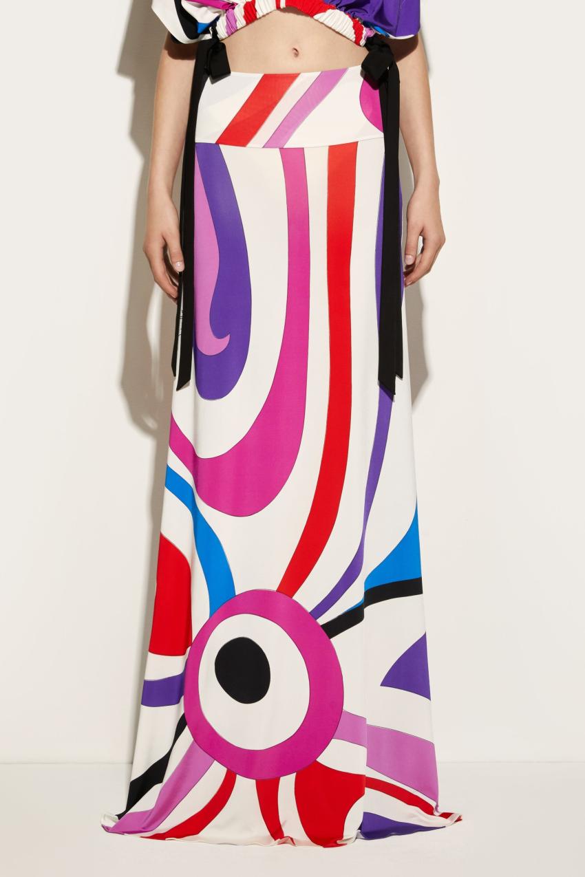 PUCCI Marmo-Print Long Skirt | Women Skirts
