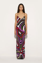 PUCCI Marmo-Print Silk Dress | Women Dresses