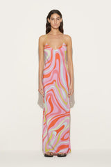 PUCCI Marmo-Print Silk Dress | Women Dresses