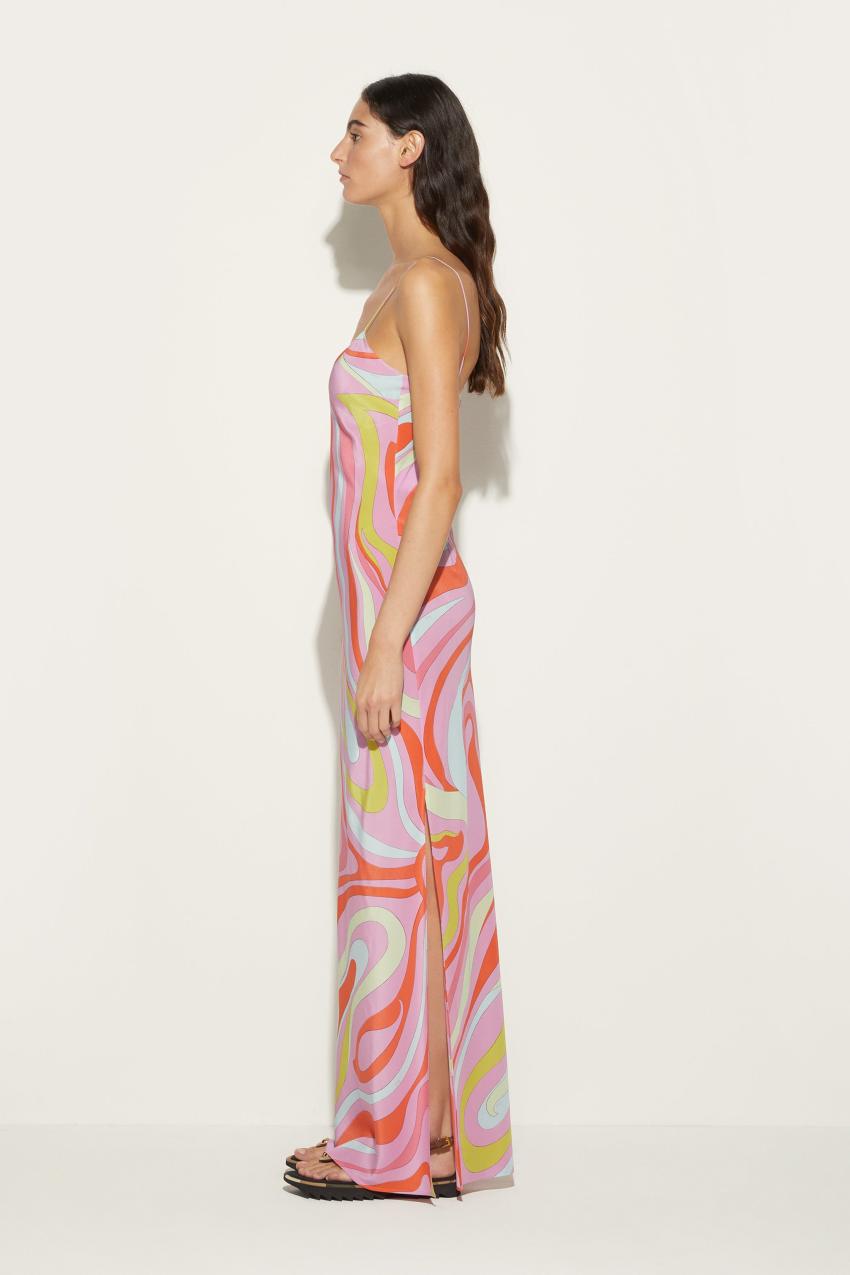 PUCCI Marmo-Print Silk Dress | Women Dresses