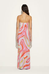 PUCCI Marmo-Print Silk Dress | Women Dresses