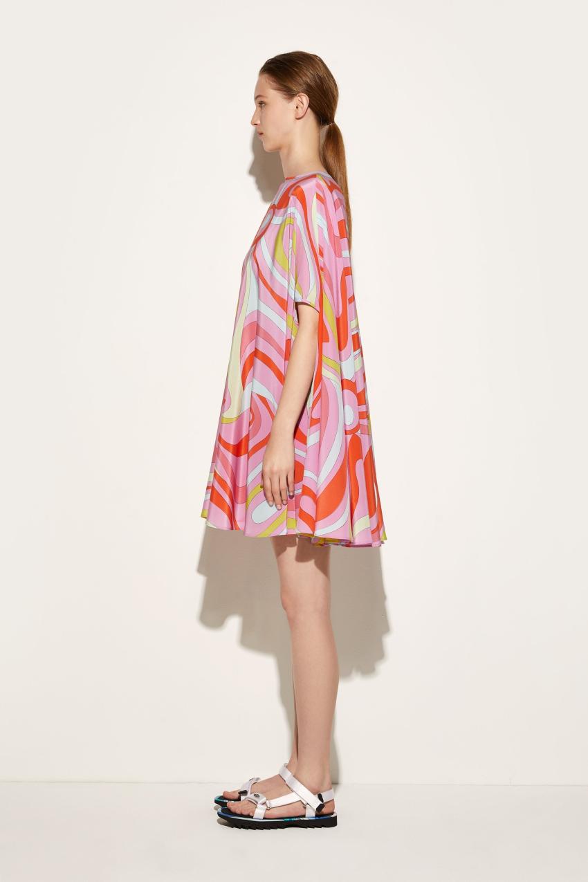 PUCCI Marmo-Print Silk Kaftan | Women Kaftans