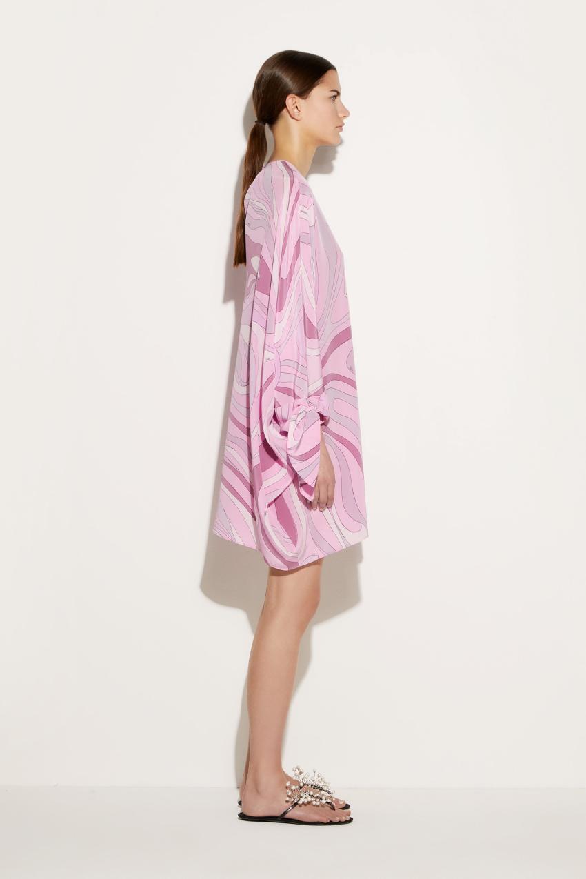 PUCCI Marmo-Print Silk Kaftan | Women Kaftans