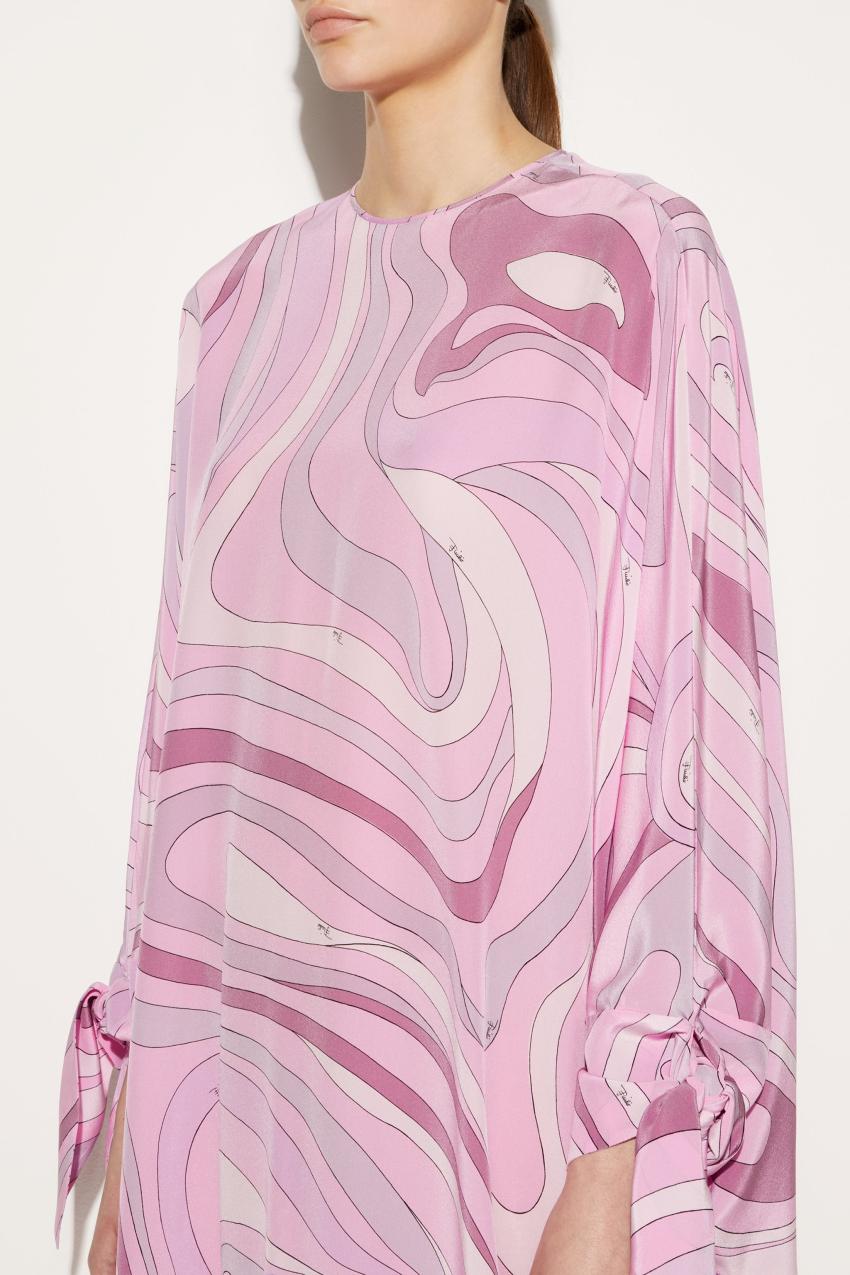 PUCCI Marmo-Print Silk Kaftan | Women Kaftans
