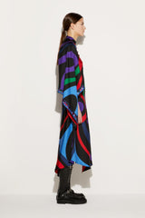 PUCCI Marmo-Print Silk-Twill Kaftan | Women Kaftans