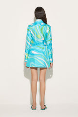 PUCCI Marmo-Print Silk-Twill Shirt | Women Tops And Shirts