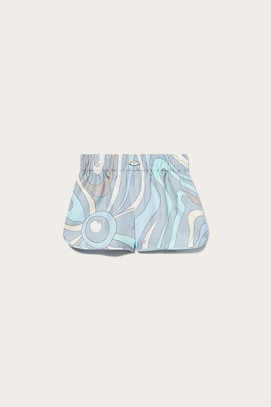 PUCCI Marmo-Print Silk-Twill Shorts | Women Pants And Shorts