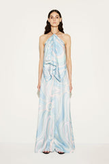 PUCCI Marmo-Print Silk-Twill Trousers | Women Pants And Shorts