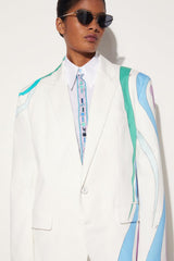 PUCCI Marmo-Print Single-Breasted Blazer | Women Jackets