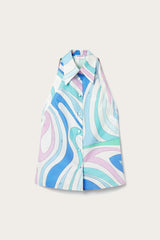 PUCCI Marmo-Print Sleeveless Shirt | Women Tops And Shirts