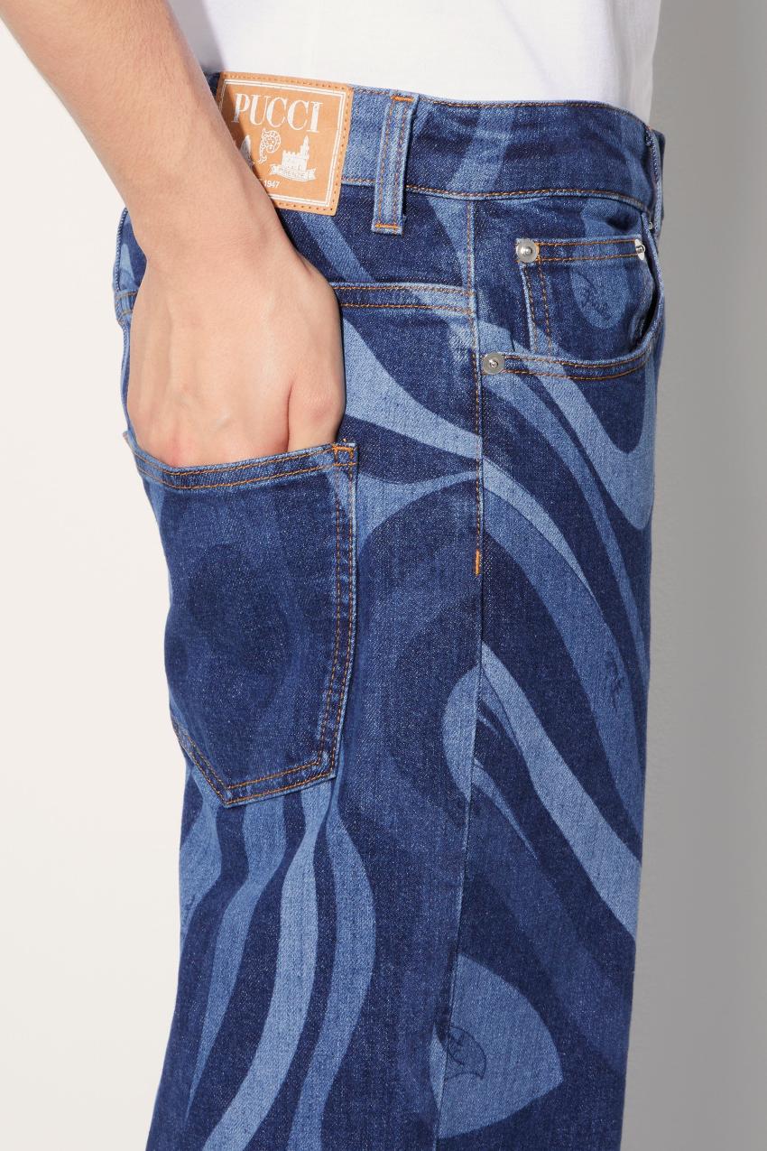 PUCCI Marmo-Print Straight Leg Jeans | Men Ready To Wear