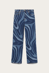 PUCCI Marmo-Print Straight-Leg Jeans | Women Pants And Shorts