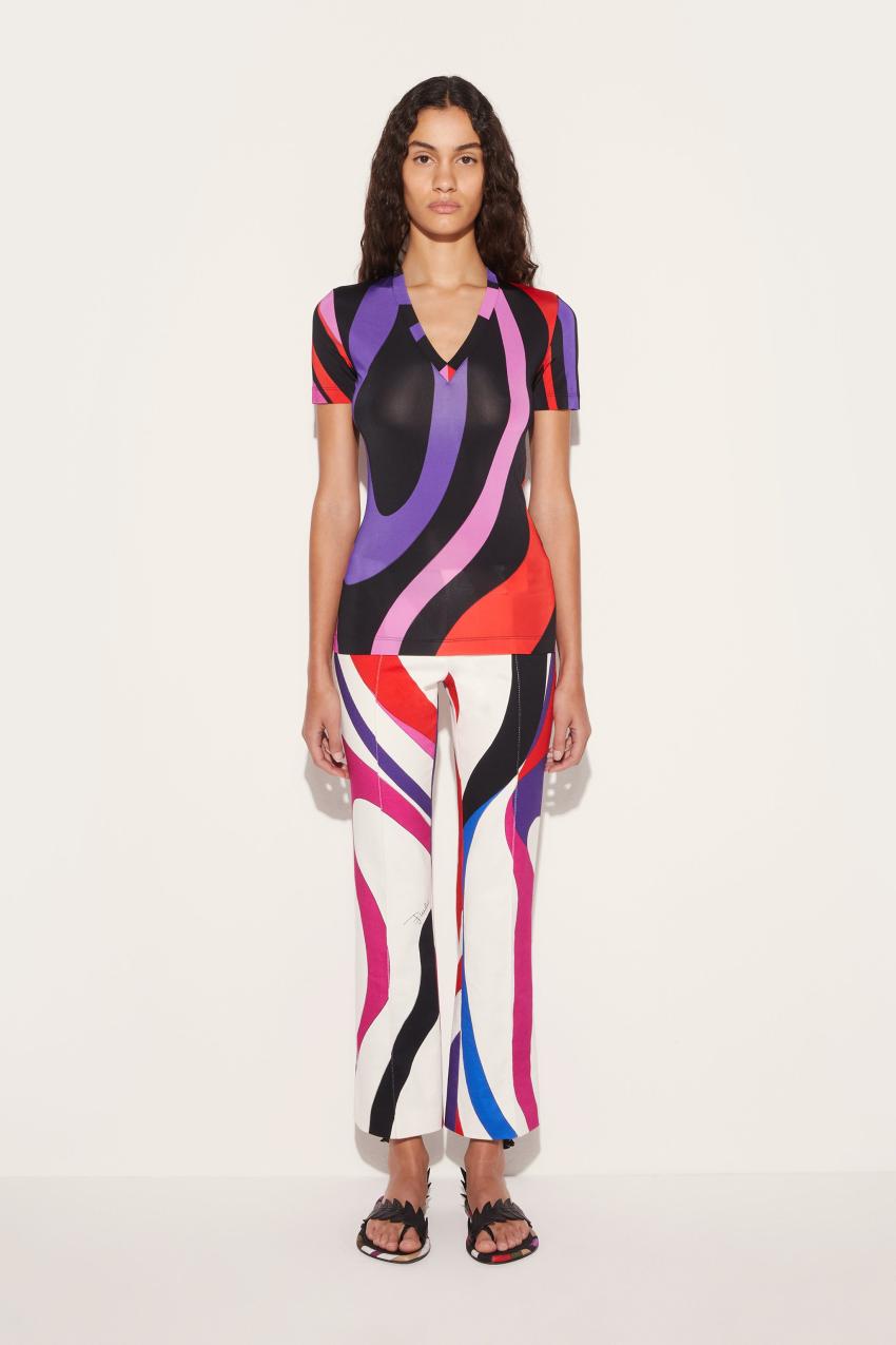 PUCCI Marmo-Print T-Shirt | Women T-Shirts And Sweatshirts