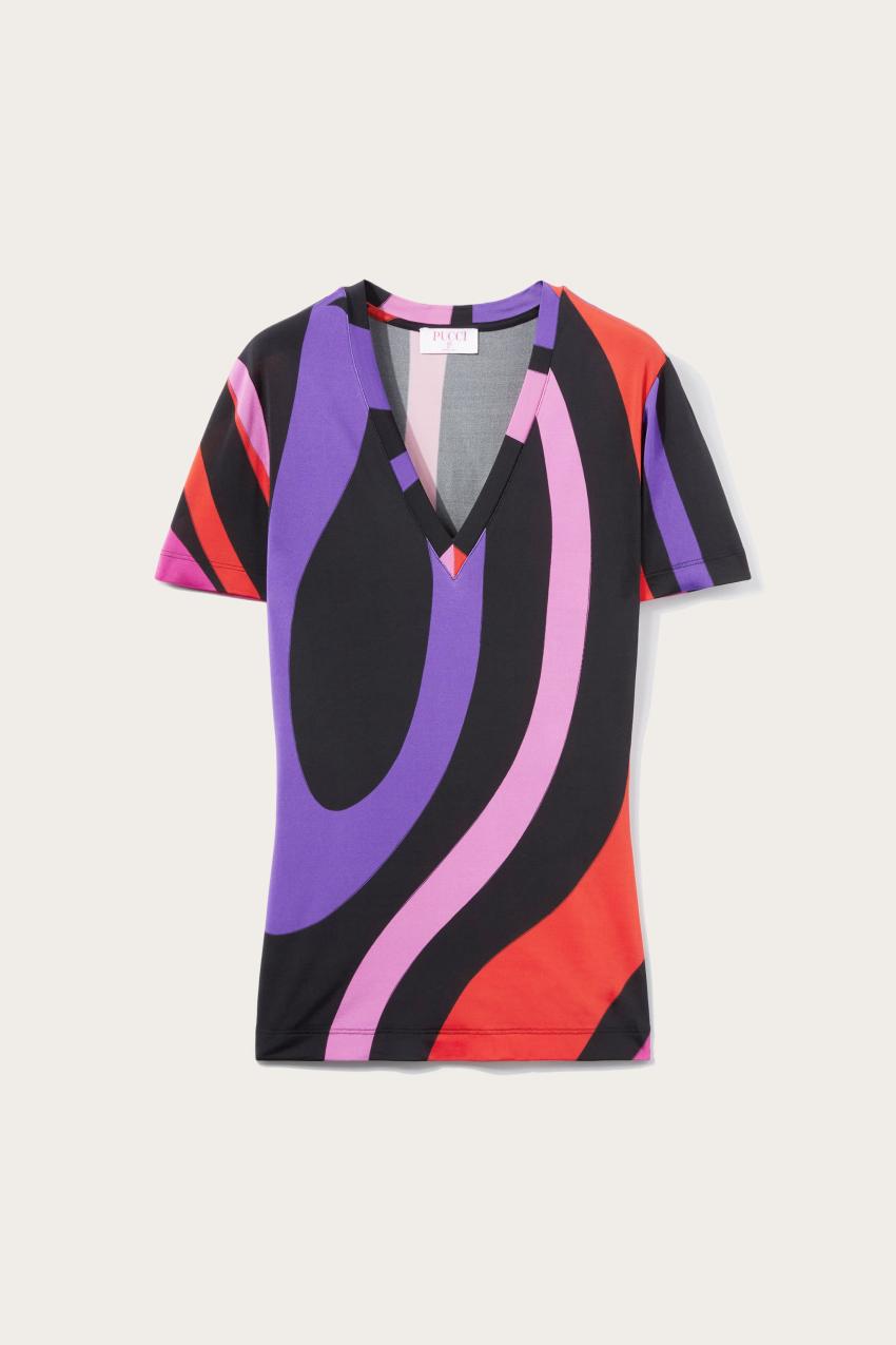 PUCCI Marmo-Print T-Shirt | Women T-Shirts And Sweatshirts