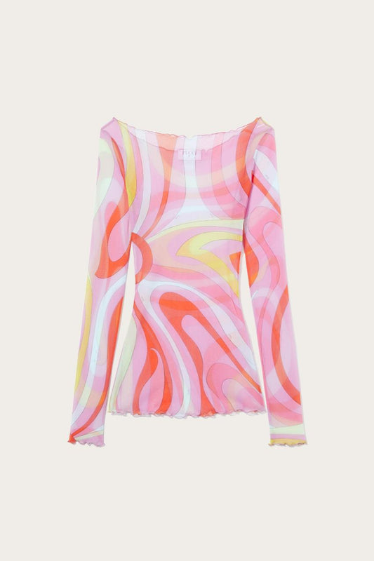 PUCCI Marmo-Print Top | Women Tops And Shirts