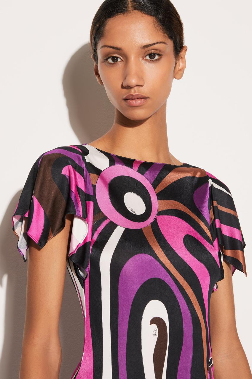 PUCCI Marmo-Print Top | Women Tops And Shirts