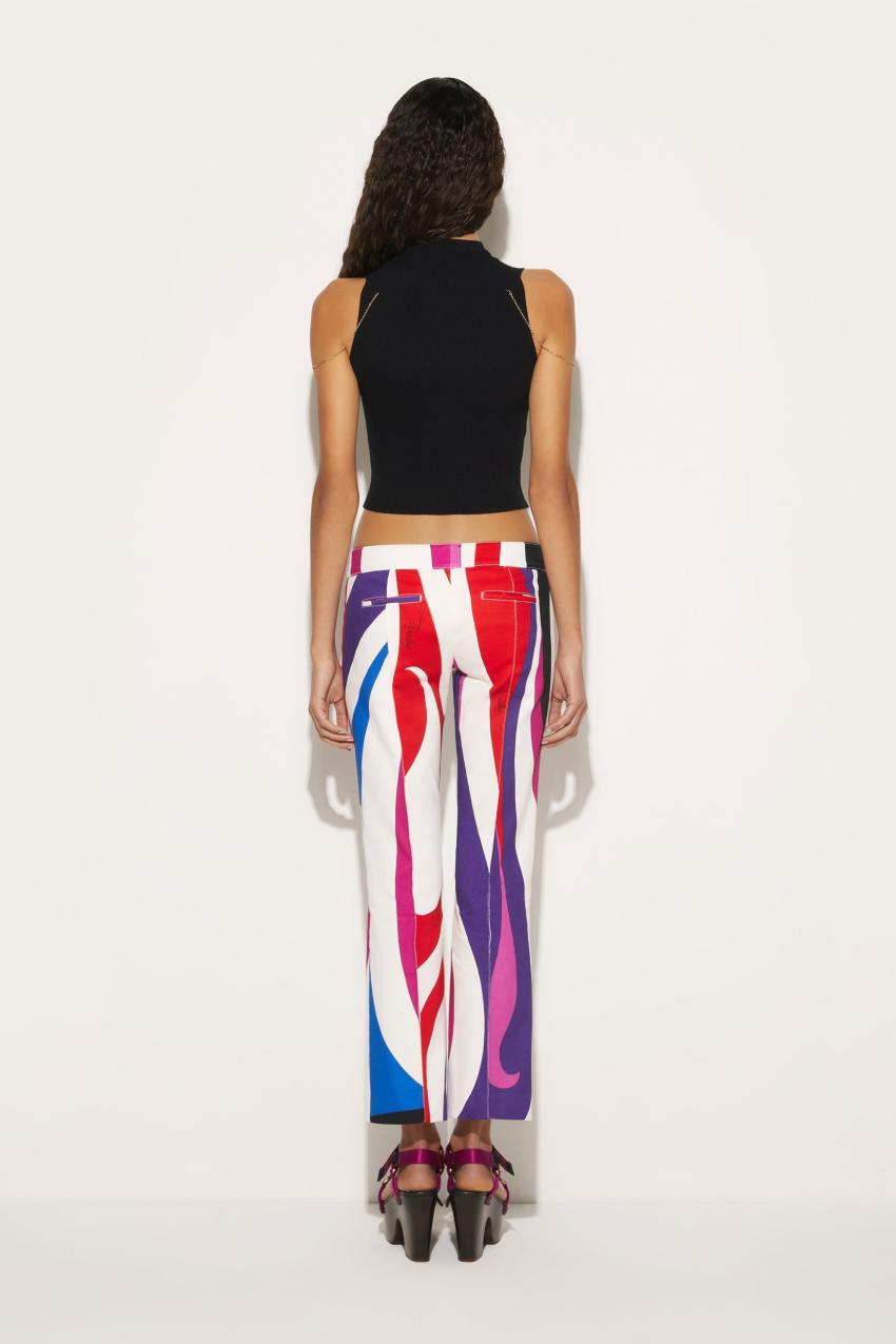 PUCCI Marmo-Print Trousers | Women Pants And Shorts