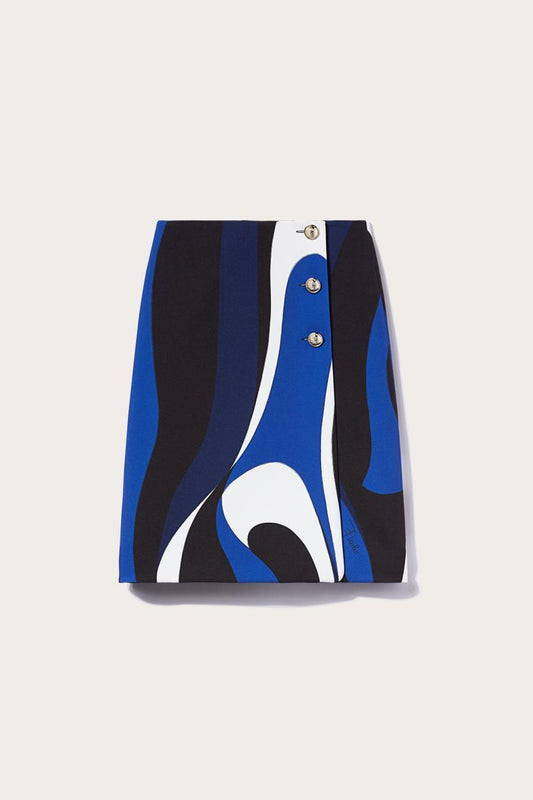 PUCCI Marmo-Print Wrap Skirt | Women Skirts