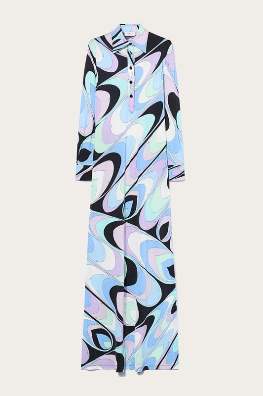 PUCCI Onde-Print Shirt Dress | Women Dresses