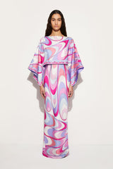 PUCCI Onde-Print Silk Dress | Women Dresses