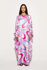 PUCCI Onde-Print Silk Kaftan | Women Kaftans