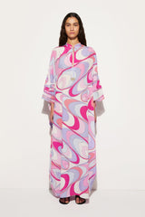 PUCCI Onde-Print Silk Kaftan | Women Kaftans