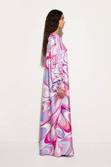 PUCCI Onde-Print Silk Kaftan | Women Kaftans