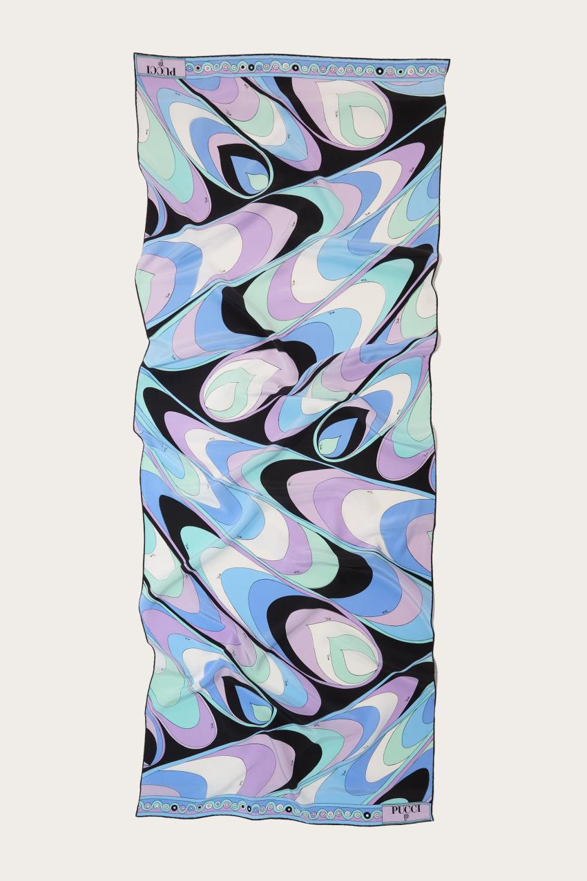 PUCCI Onde-Print Silk Stole | Women Silks