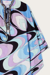 PUCCI Onde-Print Silk-Twill Kaftan | Women Kaftans