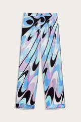 PUCCI Onde-Print Silk-Twill Trousers | Women Pants And Shorts