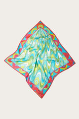 PUCCI Onde-Print Small Silk-Twill Carré | Women Silks