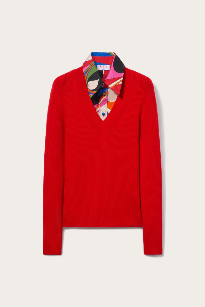 PUCCI Onde-Print Sweater | Women Knitwear