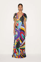 PUCCI Orchidee And Iride-Print Dress | Women Dresses